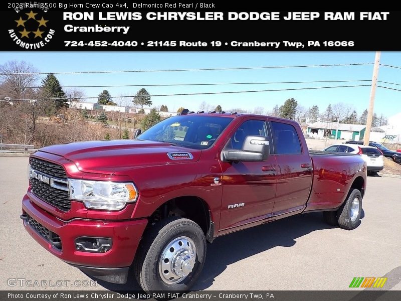 Delmonico Red Pearl / Black 2023 Ram 3500 Big Horn Crew Cab 4x4