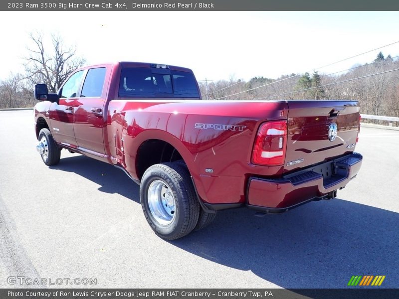 Delmonico Red Pearl / Black 2023 Ram 3500 Big Horn Crew Cab 4x4