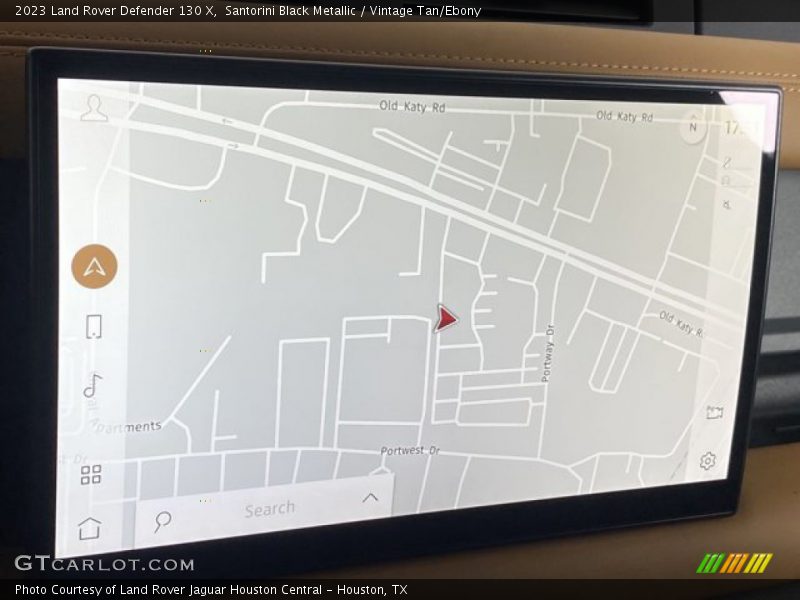 Navigation of 2023 Defender 130 X