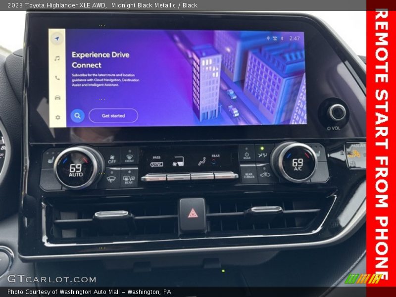 Midnight Black Metallic / Black 2023 Toyota Highlander XLE AWD