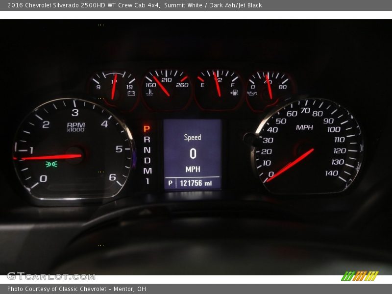 Summit White / Dark Ash/Jet Black 2016 Chevrolet Silverado 2500HD WT Crew Cab 4x4