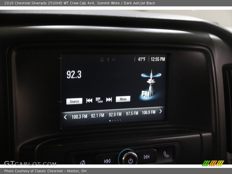 Summit White / Dark Ash/Jet Black 2016 Chevrolet Silverado 2500HD WT Crew Cab 4x4