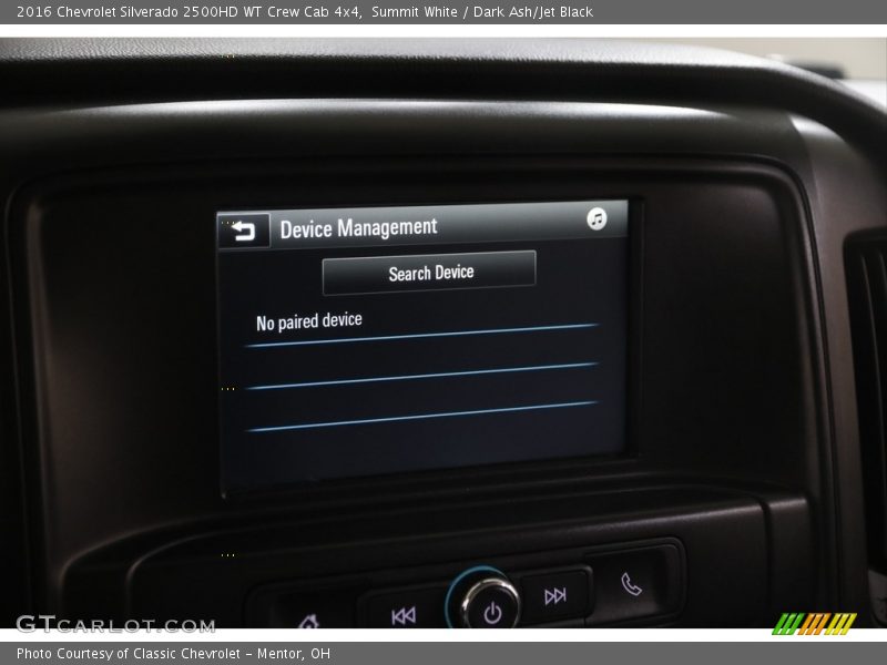 Summit White / Dark Ash/Jet Black 2016 Chevrolet Silverado 2500HD WT Crew Cab 4x4