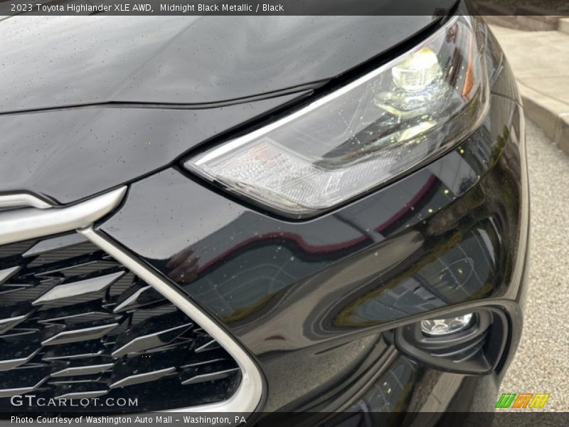 Midnight Black Metallic / Black 2023 Toyota Highlander XLE AWD