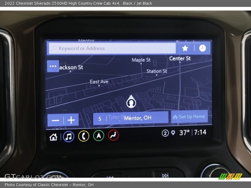 Navigation of 2022 Silverado 2500HD High Country Crew Cab 4x4