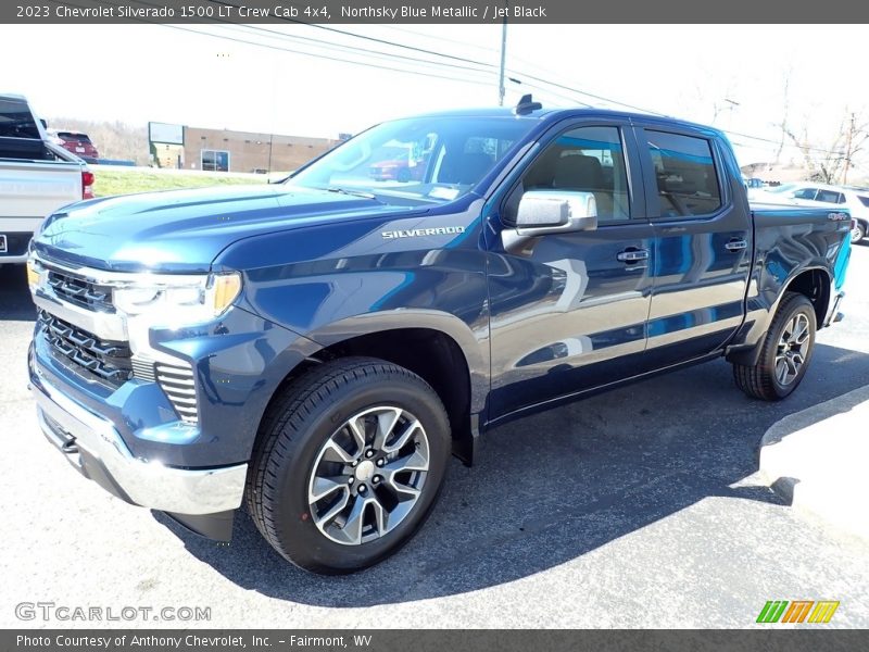 Northsky Blue Metallic / Jet Black 2023 Chevrolet Silverado 1500 LT Crew Cab 4x4