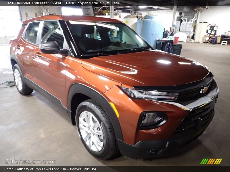 Dark Copper Metallic / Jet Black 2021 Chevrolet TrailBlazer LS AWD