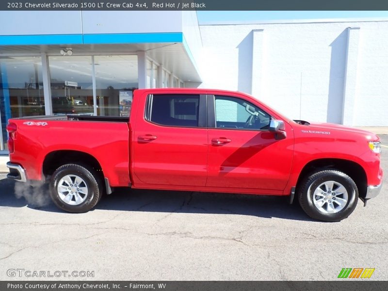 Red Hot / Jet Black 2023 Chevrolet Silverado 1500 LT Crew Cab 4x4