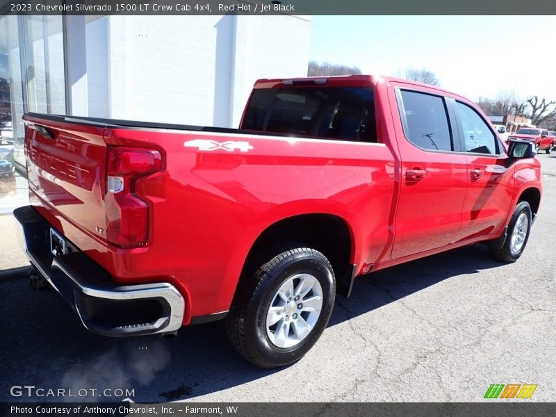 Red Hot / Jet Black 2023 Chevrolet Silverado 1500 LT Crew Cab 4x4