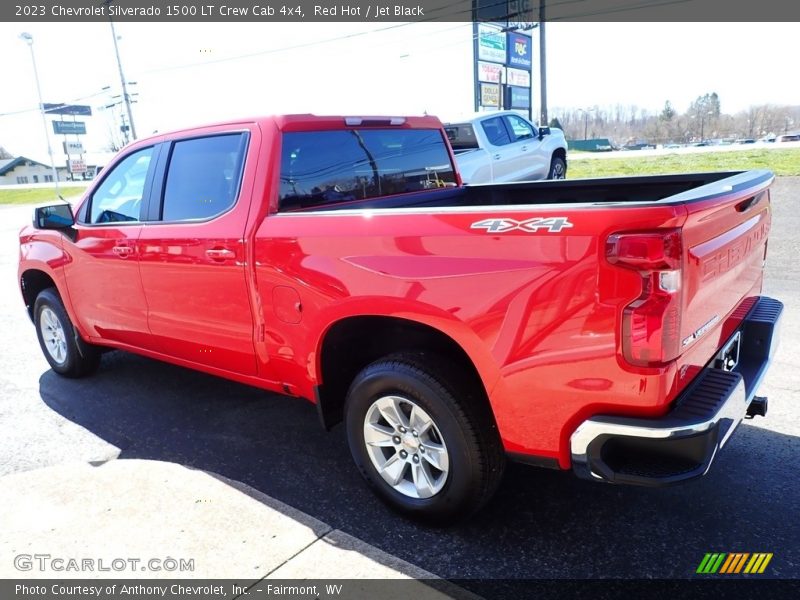 Red Hot / Jet Black 2023 Chevrolet Silverado 1500 LT Crew Cab 4x4
