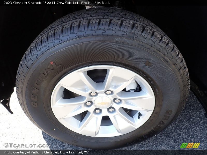 Red Hot / Jet Black 2023 Chevrolet Silverado 1500 LT Crew Cab 4x4