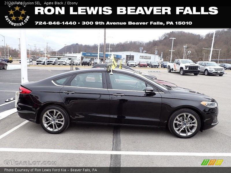 Agate Black / Ebony 2020 Ford Fusion SEL