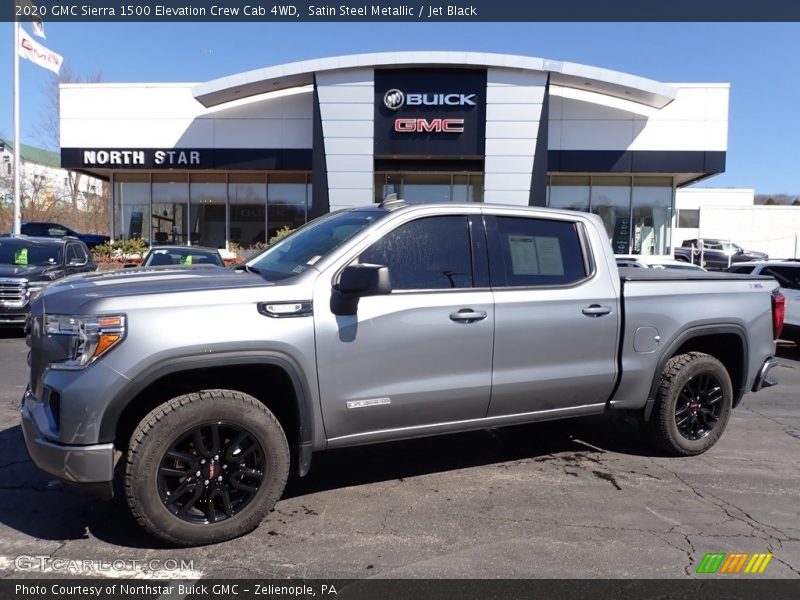 Satin Steel Metallic / Jet Black 2020 GMC Sierra 1500 Elevation Crew Cab 4WD