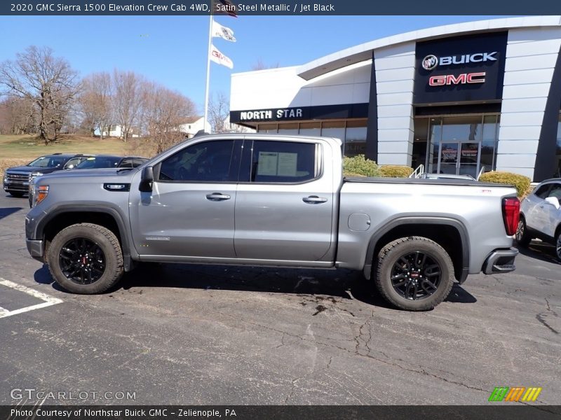 Satin Steel Metallic / Jet Black 2020 GMC Sierra 1500 Elevation Crew Cab 4WD