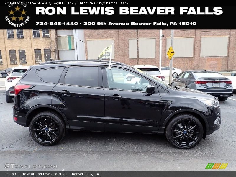 Agate Black / Chromite Gray/Charcoal Black 2019 Ford Escape SE 4WD