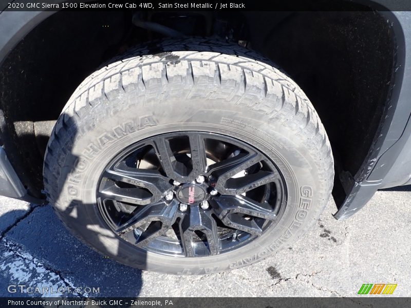 Satin Steel Metallic / Jet Black 2020 GMC Sierra 1500 Elevation Crew Cab 4WD