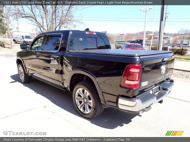 Diamond Black Crystal Pearl / Light Frost Beige/Mountain Brown 2021 Ram 1500 Long Horn Crew Cab 4x4