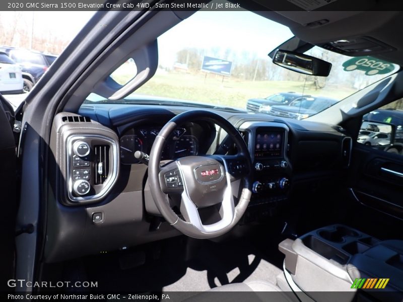 Satin Steel Metallic / Jet Black 2020 GMC Sierra 1500 Elevation Crew Cab 4WD