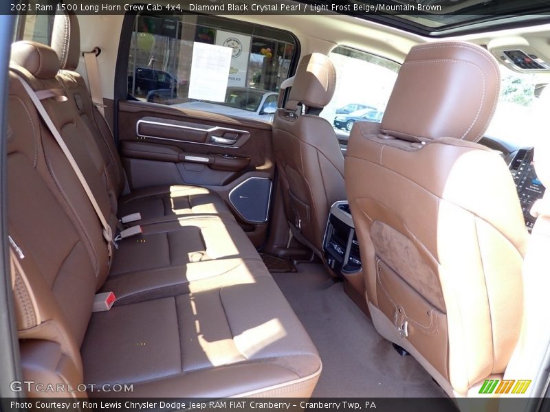 Diamond Black Crystal Pearl / Light Frost Beige/Mountain Brown 2021 Ram 1500 Long Horn Crew Cab 4x4