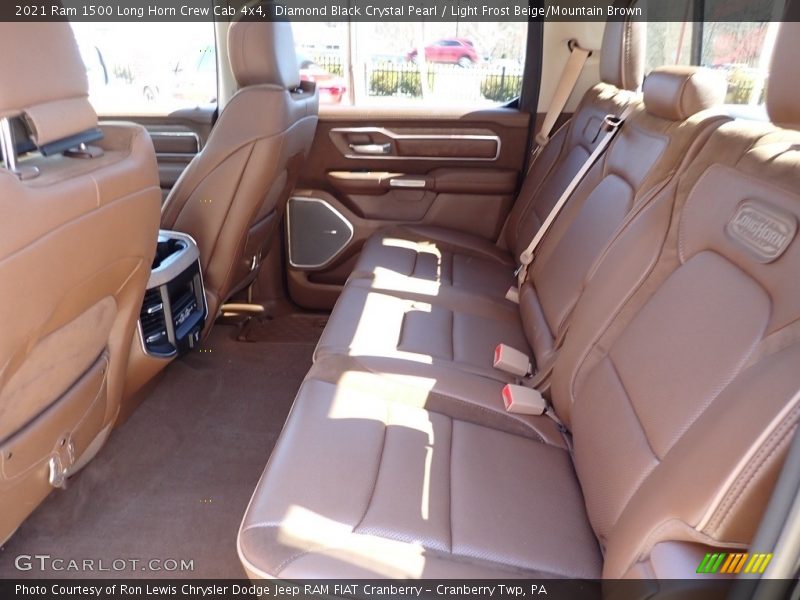 Diamond Black Crystal Pearl / Light Frost Beige/Mountain Brown 2021 Ram 1500 Long Horn Crew Cab 4x4