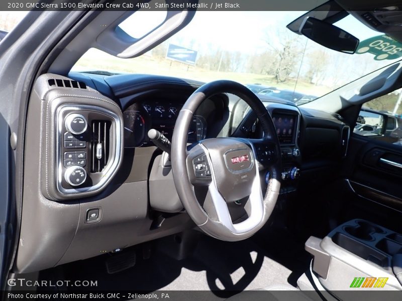Satin Steel Metallic / Jet Black 2020 GMC Sierra 1500 Elevation Crew Cab 4WD