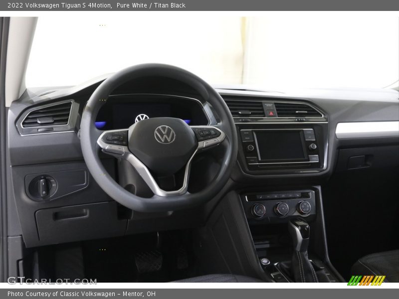 Dashboard of 2022 Tiguan S 4Motion