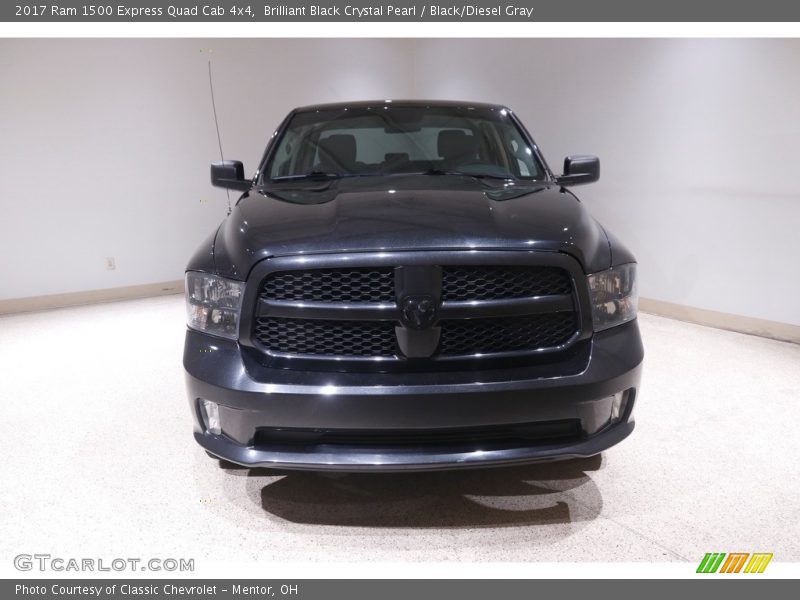 Brilliant Black Crystal Pearl / Black/Diesel Gray 2017 Ram 1500 Express Quad Cab 4x4
