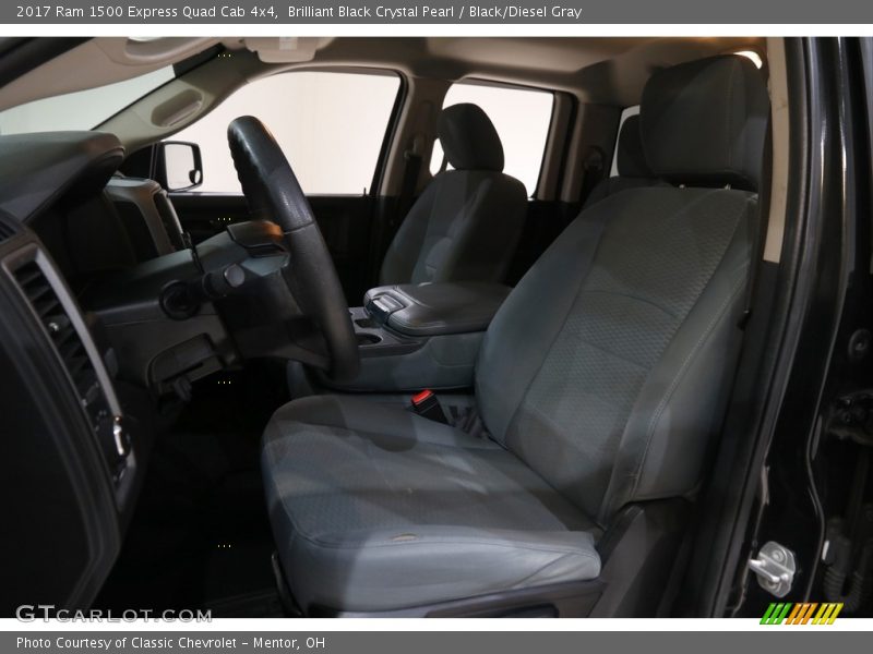 Brilliant Black Crystal Pearl / Black/Diesel Gray 2017 Ram 1500 Express Quad Cab 4x4