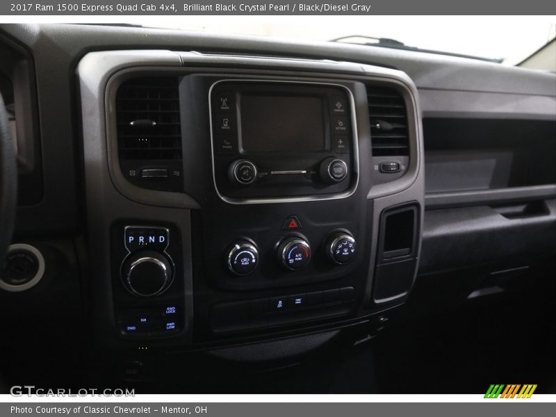 Brilliant Black Crystal Pearl / Black/Diesel Gray 2017 Ram 1500 Express Quad Cab 4x4