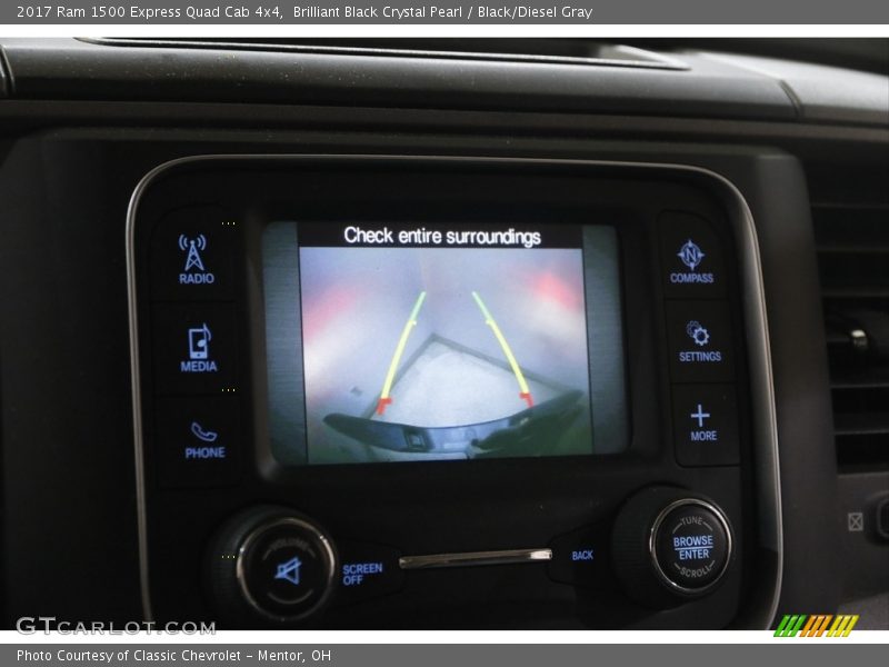 Brilliant Black Crystal Pearl / Black/Diesel Gray 2017 Ram 1500 Express Quad Cab 4x4
