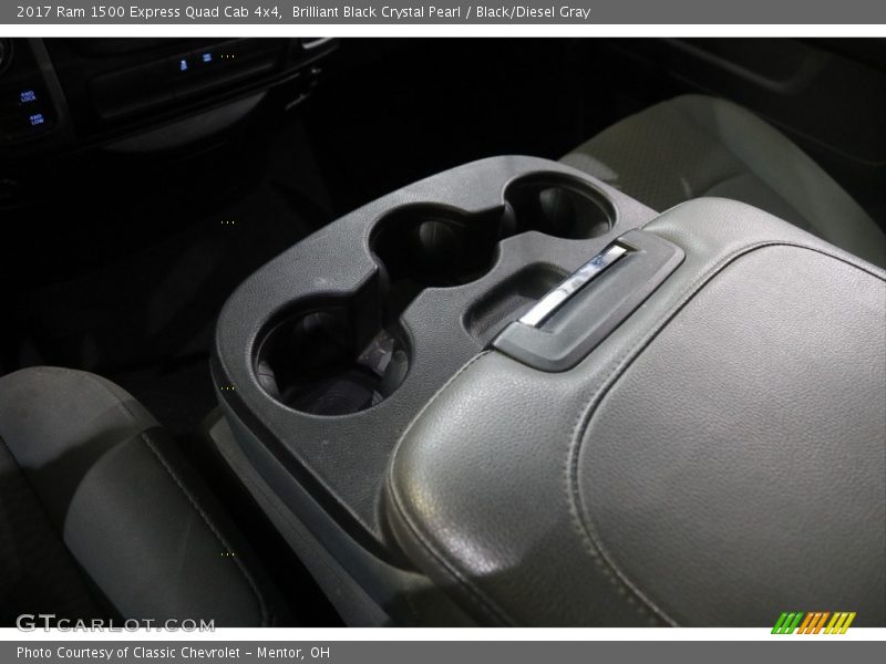 Brilliant Black Crystal Pearl / Black/Diesel Gray 2017 Ram 1500 Express Quad Cab 4x4