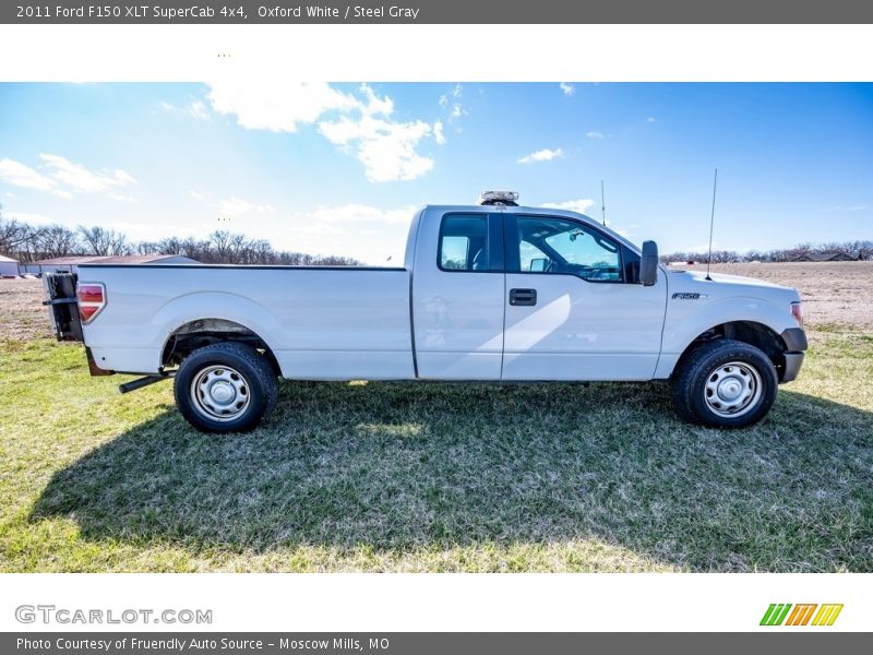 Oxford White / Steel Gray 2011 Ford F150 XLT SuperCab 4x4