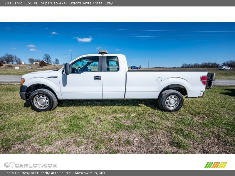 Oxford White / Steel Gray 2011 Ford F150 XLT SuperCab 4x4
