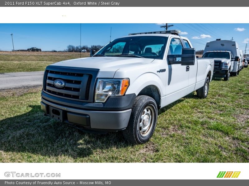Oxford White / Steel Gray 2011 Ford F150 XLT SuperCab 4x4