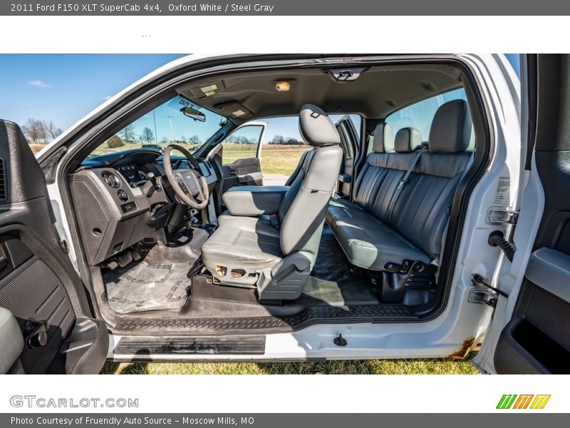 Oxford White / Steel Gray 2011 Ford F150 XLT SuperCab 4x4