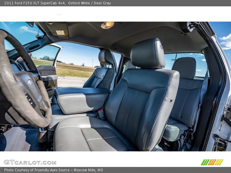 Oxford White / Steel Gray 2011 Ford F150 XLT SuperCab 4x4