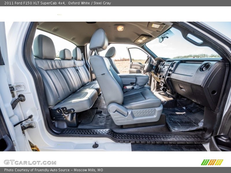 Oxford White / Steel Gray 2011 Ford F150 XLT SuperCab 4x4
