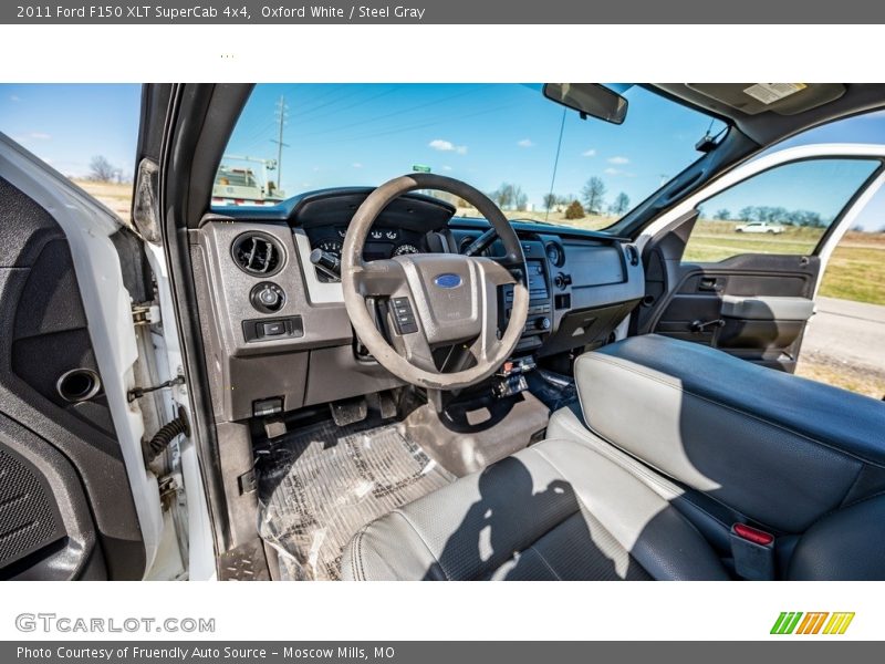 Oxford White / Steel Gray 2011 Ford F150 XLT SuperCab 4x4