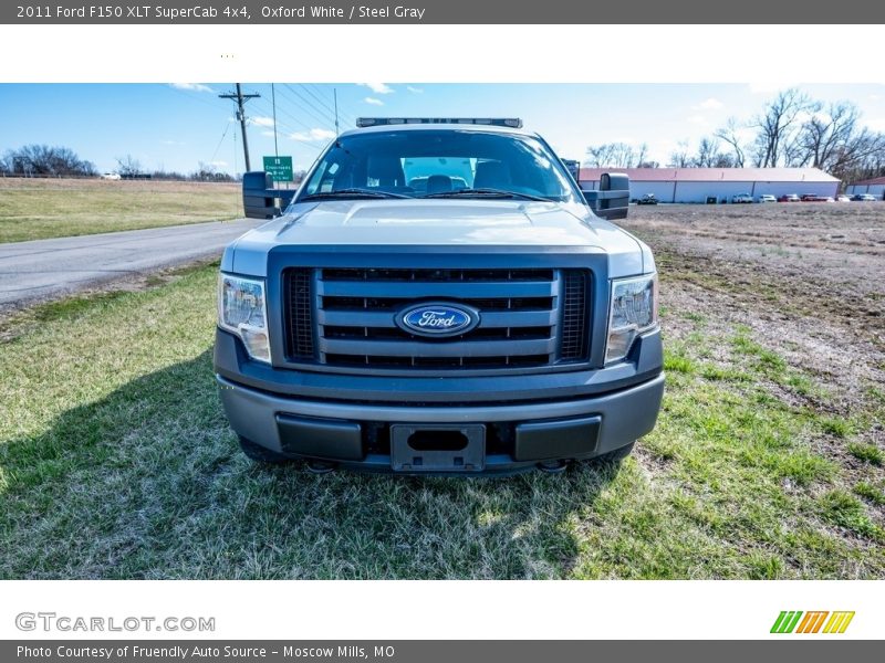 Oxford White / Steel Gray 2011 Ford F150 XLT SuperCab 4x4