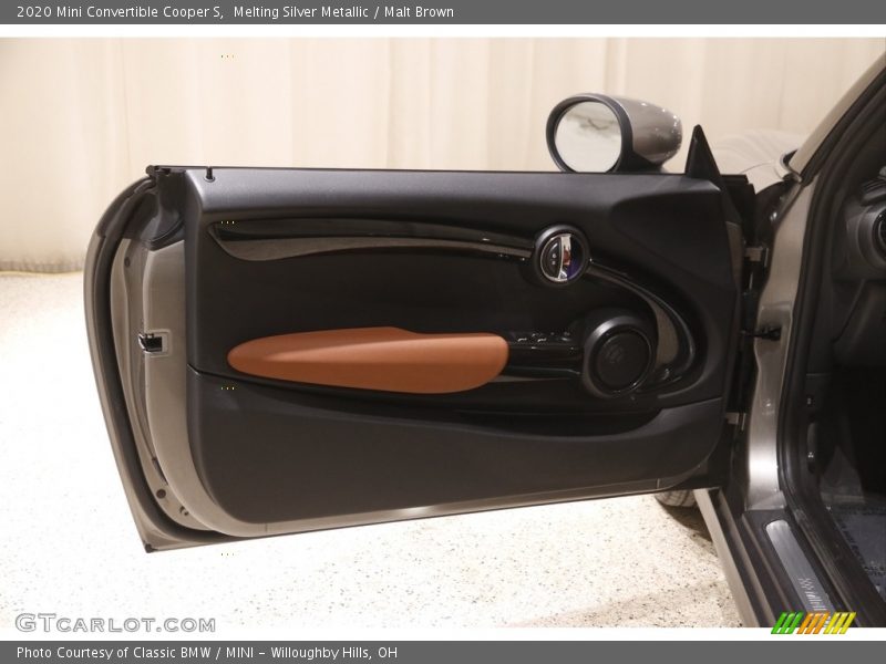 Melting Silver Metallic / Malt Brown 2020 Mini Convertible Cooper S