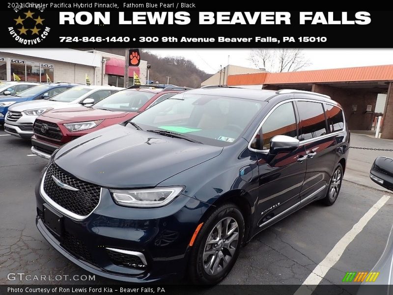 Fathom Blue Pearl / Black 2021 Chrysler Pacifica Hybrid Pinnacle