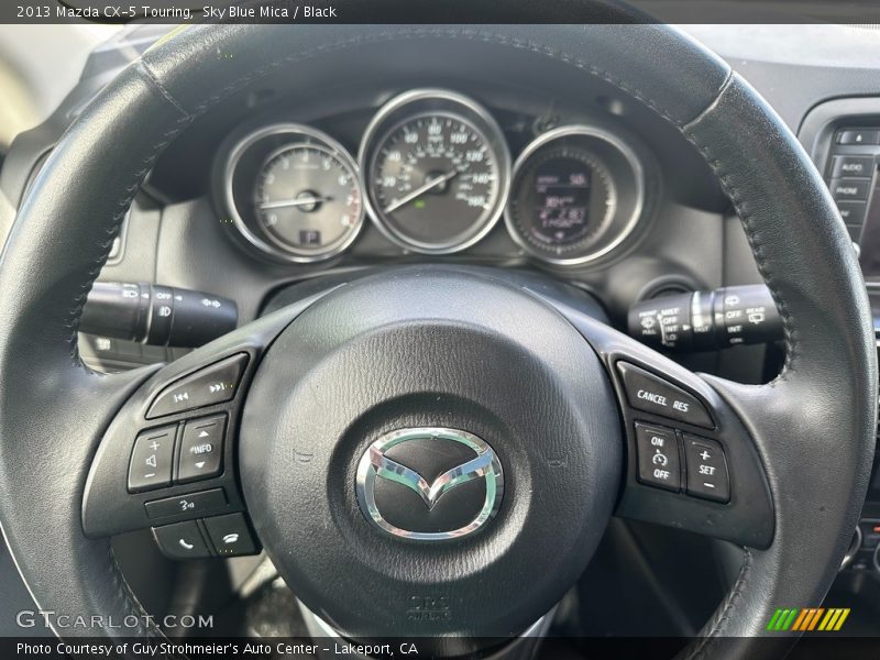 Sky Blue Mica / Black 2013 Mazda CX-5 Touring
