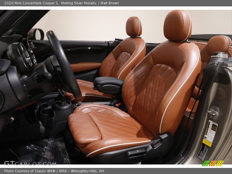  2020 Convertible Cooper S Malt Brown Interior