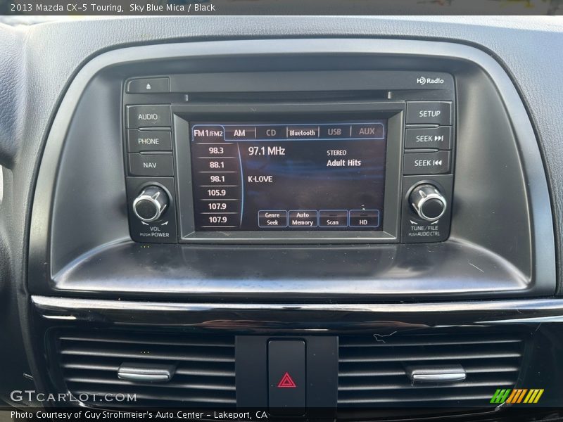 Sky Blue Mica / Black 2013 Mazda CX-5 Touring