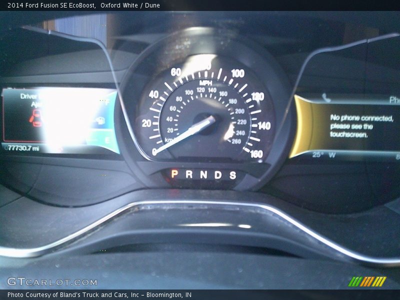 Oxford White / Dune 2014 Ford Fusion SE EcoBoost