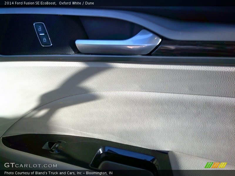 Oxford White / Dune 2014 Ford Fusion SE EcoBoost