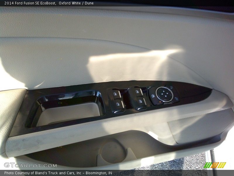 Oxford White / Dune 2014 Ford Fusion SE EcoBoost