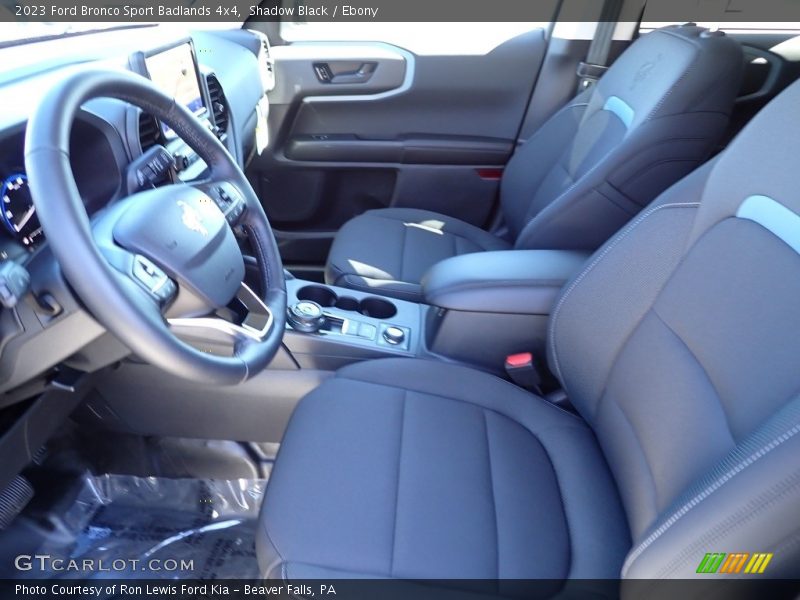 Front Seat of 2023 Bronco Sport Badlands 4x4