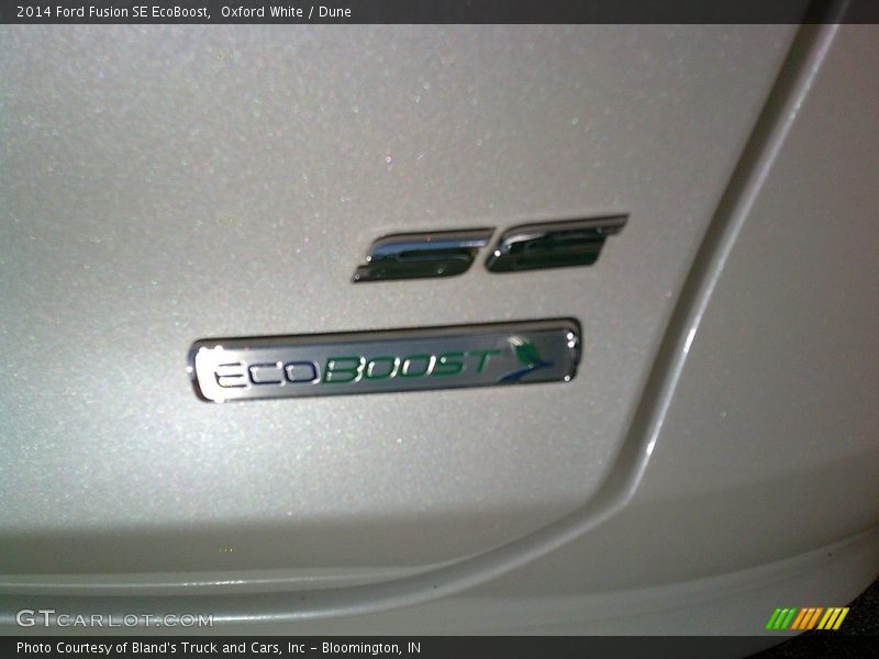 Oxford White / Dune 2014 Ford Fusion SE EcoBoost