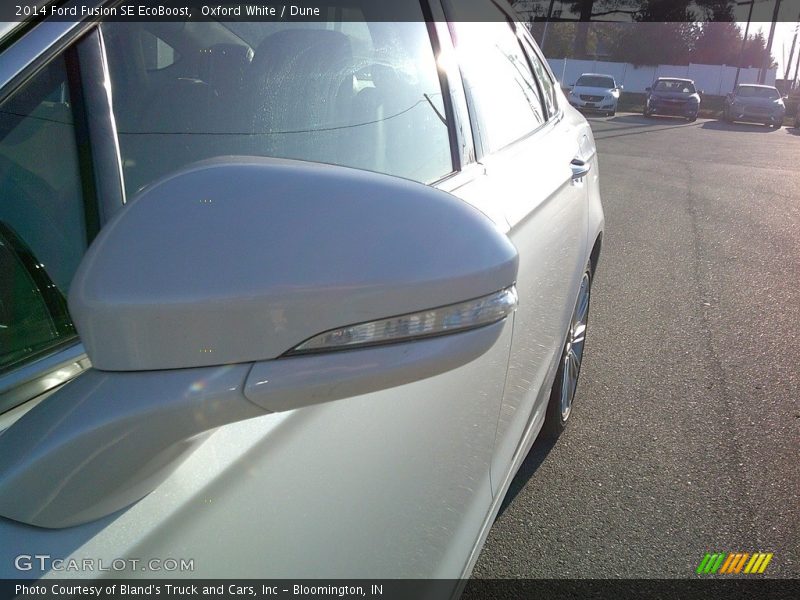 Oxford White / Dune 2014 Ford Fusion SE EcoBoost